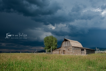 Summer Drama Over the John Moulton Barn, Wyoming